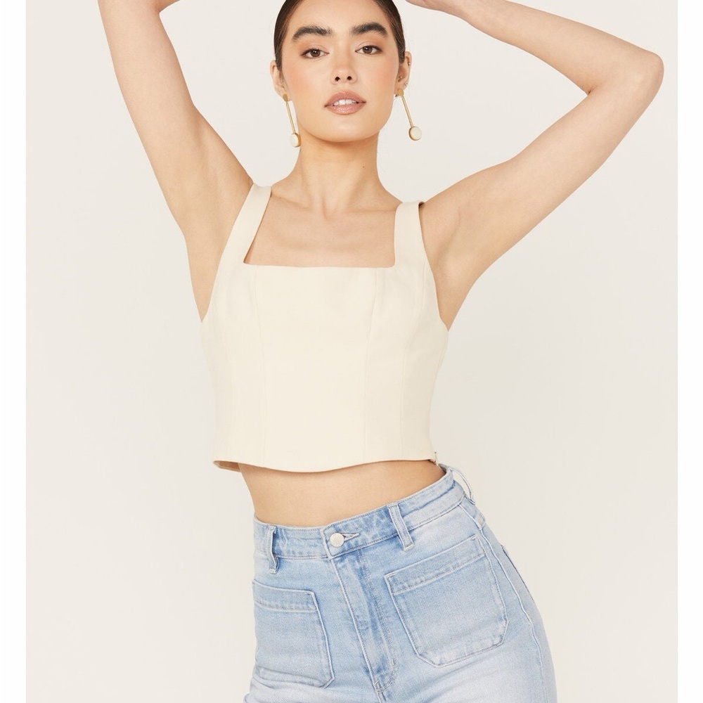 SHOW ME YOUR MUMU WOMEN'S SLEEVELESS CORSET TOP